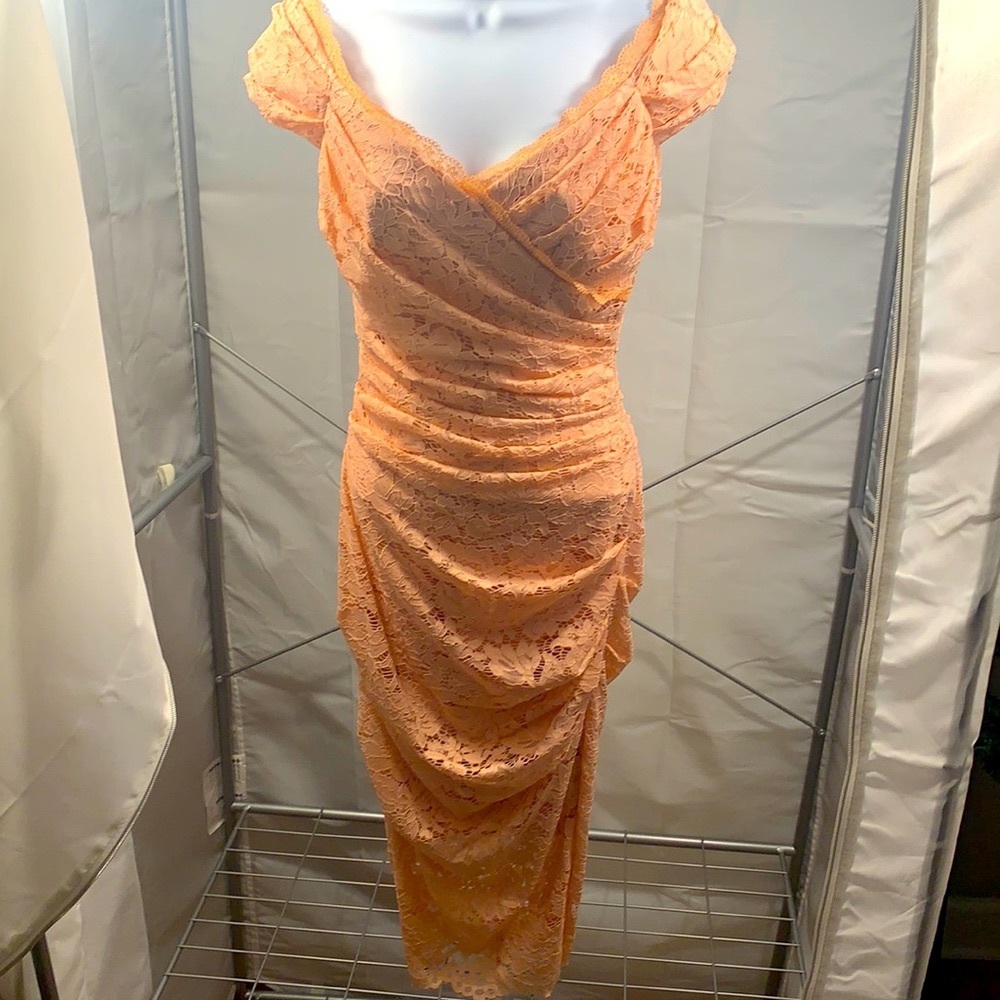 Marciano lace midi dress